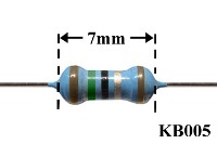1/4W 1% 1.5R