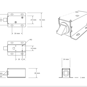 قفل برقی LY-0312V