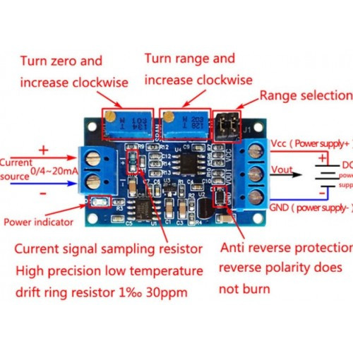 ماژول مبدل جریان به ولتاژ XY-IT0V - تصویر 3