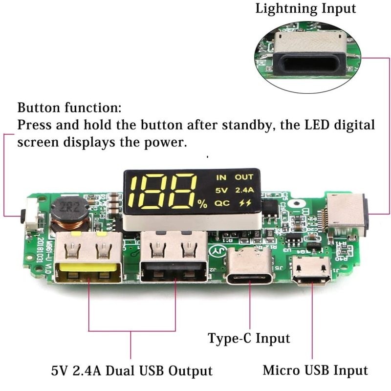 ماژول پاوربانک فست H961