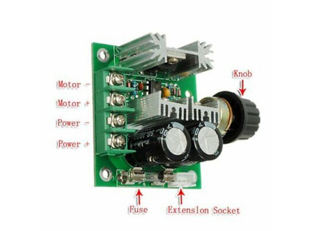 کنترلر دور موتور 10 آمپر PWM DC 10A - تصویر 2