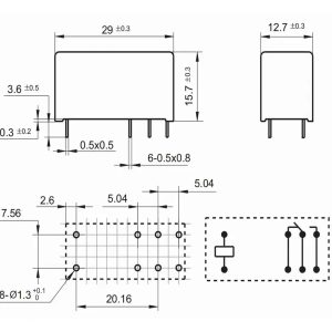 G2RL-1-E 12VDC مشکی