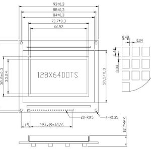 LCD 128*64 BLUE ST7920