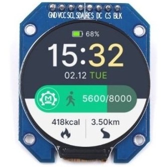 LCD 1.28″ TFT گرد