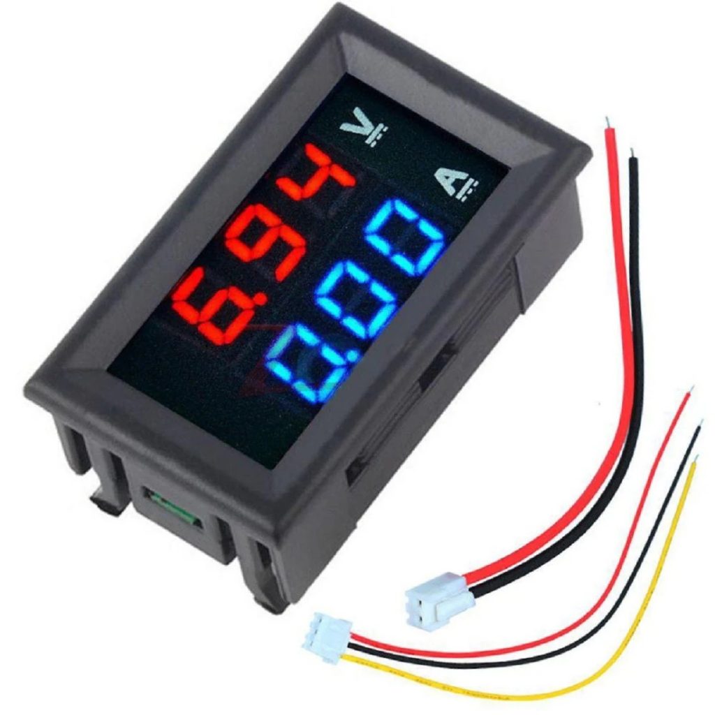 Volt+Ampermeter قرمز آبی