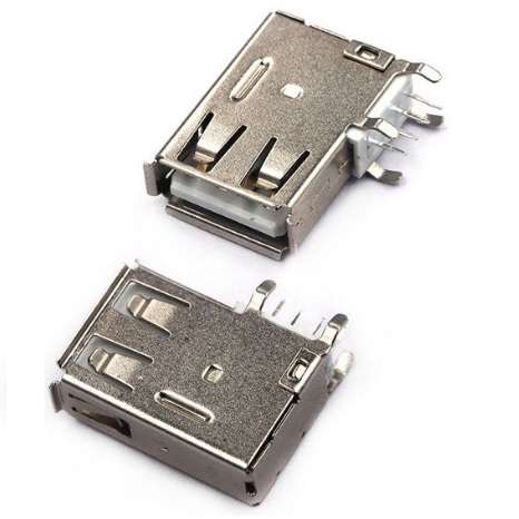 کانکتور USB A مادگی رایت ایستاده