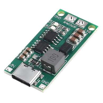 ماژول افزاینده ولتاژ با ورودی TYPE-C مناسب شارژ باتری 2 سل 1 آمپر