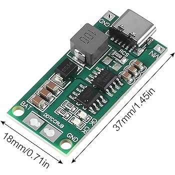ماژول افزاینده ولتاژ با ورودی TYPE-C مناسب شارژ باتری 2 سل 1 آمپر - تصویر 4