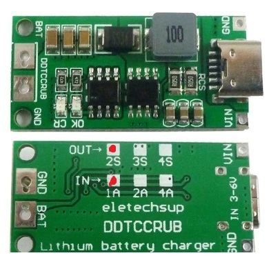 ماژول افزاینده ولتاژ با ورودی TYPE-C مناسب شارژ باتری 2 سل 1 آمپر - تصویر 5