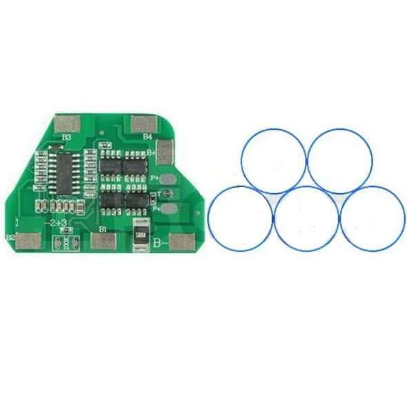 ماژول محافظ شارژ باتری لیتیومی 5 سل 10A مدل هرمی 2+3