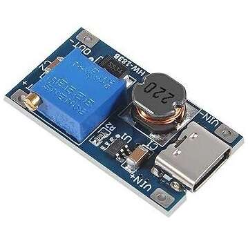 ماژول افزاینده MT3608 با ورودی TYPE-C