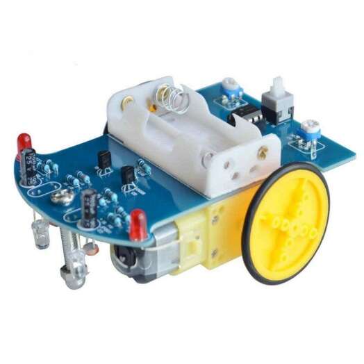 کیت ربات تعقیب خط مسیر یاب D2-1 (مونتاژ نشده)