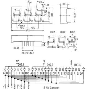CC 7-SEG 3DIGIT-R 19×39