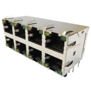 کانکتور شبکه 8 تایی روبردی LED دار