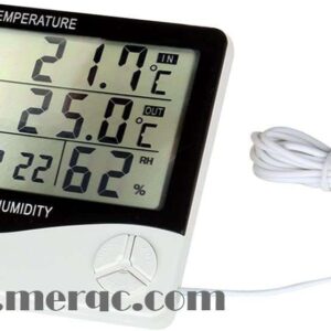 ساعت دیجیتال با نمایشگر دما و رطوبت – مدل HTC-2