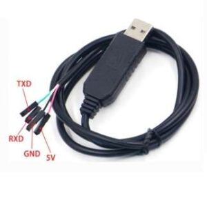 مبدل USB به سریال PL2303HX/USB2RS232 سیم دار بدنه مشکی