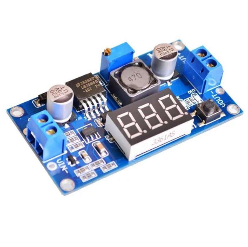 ماژول رگولاتور DC به DC کاهنده 3 آمپر LM2596S با نمایشگر ولتاژ