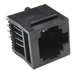 سوکت شبکه مادگی rj45 پلاستیکی ایستاده - تصویر 3
