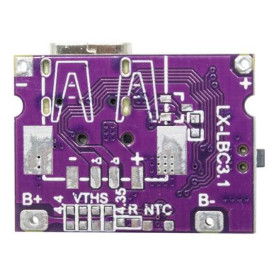 ماژول شارژر لیتیوم یون دارای خروجی USB مدل LX-LBC3.1 با چیپ IP5310 - تصویر 2