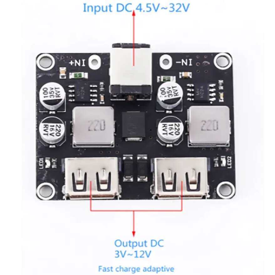 ماژول فست شارژ QC3.0 با دو خروجی USB - تصویر 2