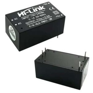 مبدل کاهنده روبردی ایزوله 220AC to 5VDC 600mA مدل HLK-PM01