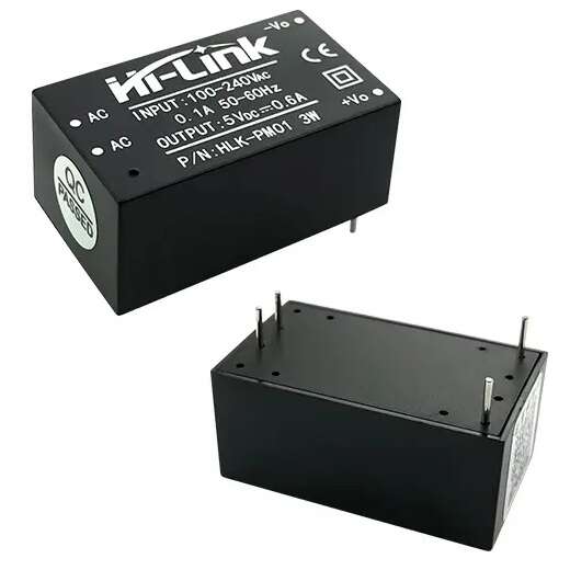 مبدل کاهنده روبردی ایزوله 220AC to 5VDC 600mA مدل HLK-PM01 - تصویر 2
