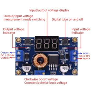 ماژول مبدل DC-DC کاهنده XL4015 به همراه نمایشگر