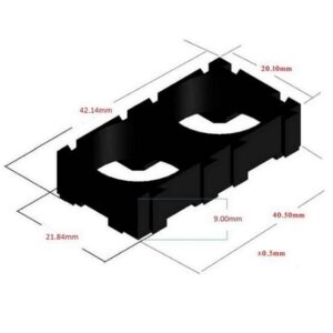 براکت پلاستیکی 1X2 نگهدارنده باتری های لیتیوم یون 18650