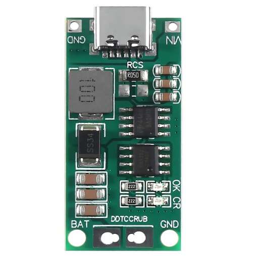 ماژول افزاینده ولتاژ با ورودی TYPE-C مناسب شارژ باتری 4 سل 1 آمپر - تصویر 2