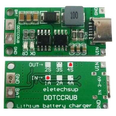 ماژول افزاینده ولتاژ با ورودی TYPE-C مناسب شارژ باتری 4 سل 1 آمپر - تصویر 5