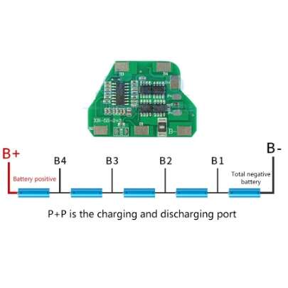 ماژول محافظ شارژ باتری لیتیومی 5 سل 10A مدل هرمی 2+3 - تصویر 2