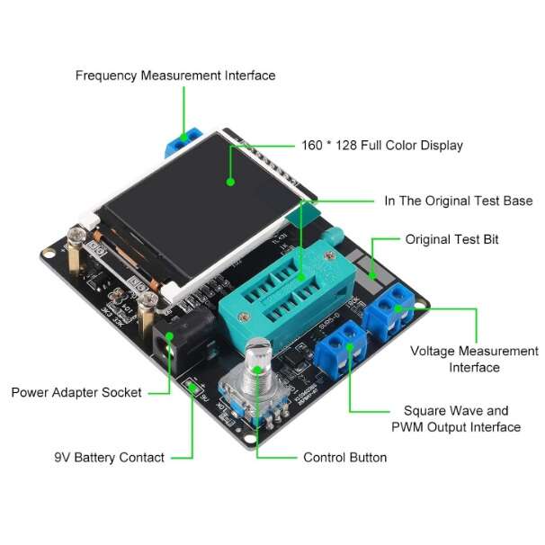 تستر قطعات الکترونیکی مدل GM328 - تصویر 3