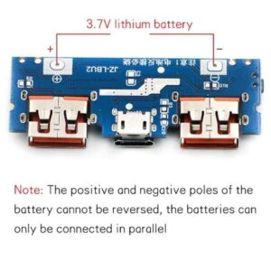 ماژول ساخت پاوربانک دارای Type-C و دو خروجی USB مدل LX-LBU2C