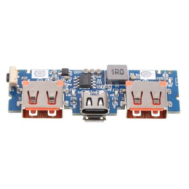 ماژول ساخت پاوربانک دارای Type-C و دو خروجی USB مدل LX-LBU2C - تصویر 4