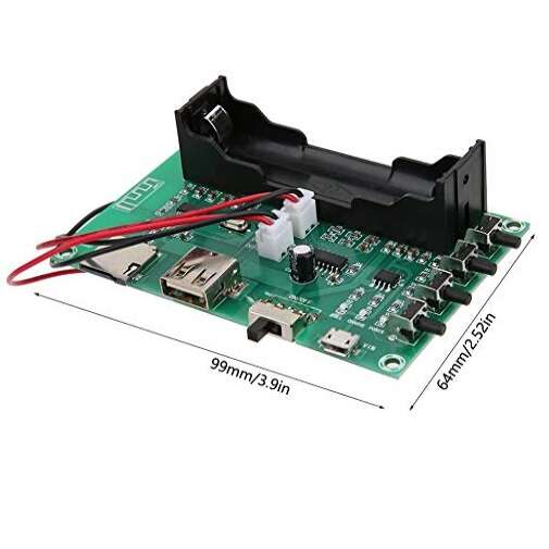 ماژول MP3 پلیر بلوتوث دار با آمپلی فایر استریو 3W+3W دارای ورودی USB و TF Card مدل XH-A150 - تصویر 4