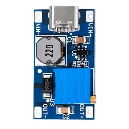 ماژول افزاینده MT3608 با ورودی TYPE-C - تصویر 3