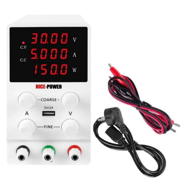 منبع تغذیه دیجیتال 0 تا 30 ولت 10 آمپر NICE-POWER مدل SPS3010 - تصویر 4