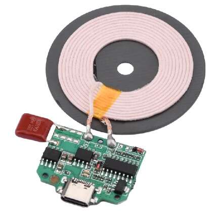 ماژول شارژر وایرلس 15W با ورودی Type-C به همراه صفحه کویل شارژ - تصویر 2