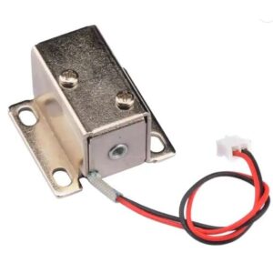 قفل الکترونیکی درب 12 ولتی مدل زبانه بزرگ سایز 54x40x28mm