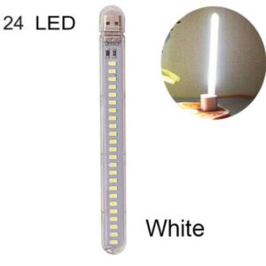 چراغ اضطراری USB نور سفید 24 LED