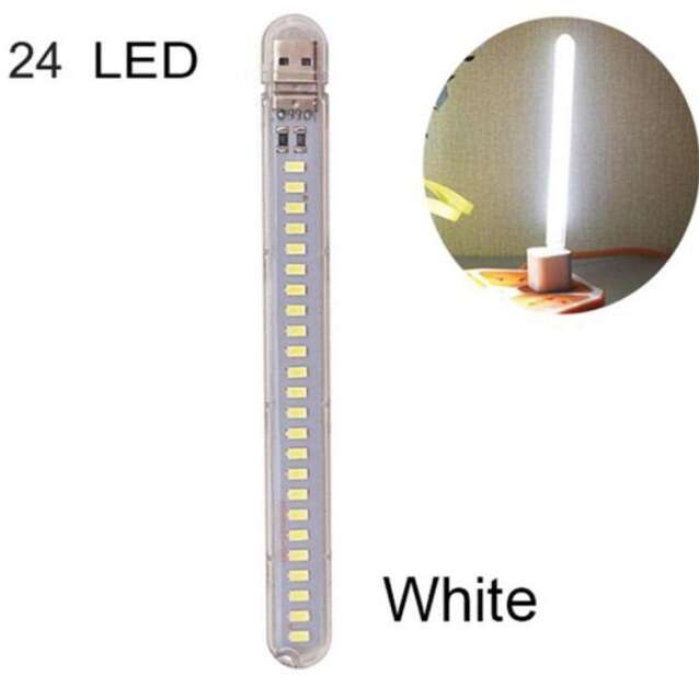 چراغ اضطراری USB نور سفید 24 LED - تصویر 2