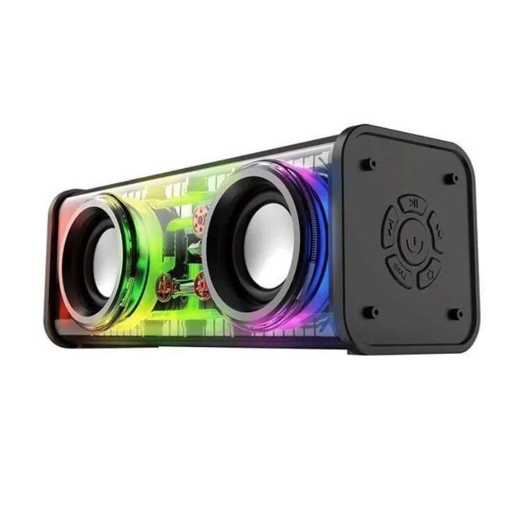 اسپیکر بلوتوثی RGB V8 دارای رقص نور - تصویر 2